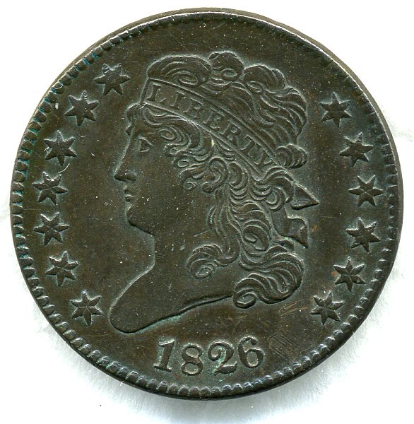1826-Half-Cent